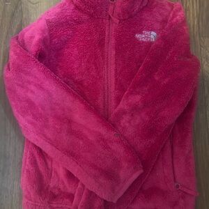 The North Face Kids' Fuchsia Fleece zip up size 7/8 ( one flaw)